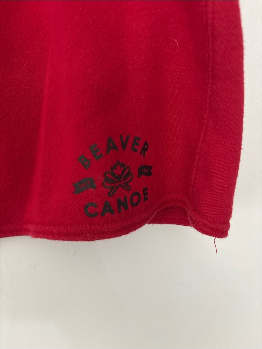 Red Mini Skirt with Pocket Details - Picture 2 of 5